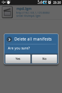 Confirmation dialog.